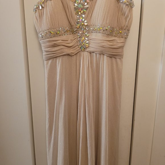 Cachet Jeweled Strapless Prom Dress - Picture 6 of 10
